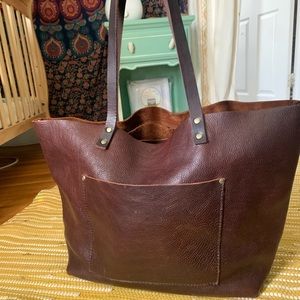✨SOLD✨ Portland Leather Goods Oversized Coldbrew Tote